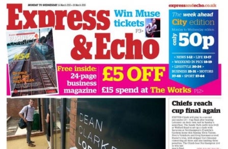 Mid Devon Gazette editor takes on responsibility for Exeter's Express and Echo